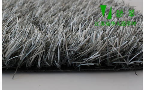 直加曲灰白色裝修專(zhuān)用人造草坪YH38-1425