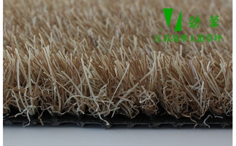 直加曲黃白色裝修專(zhuān)用塑料仿真草坪YH38-1425